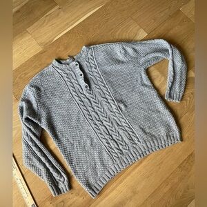 Hanna andersson wool blend cable knit sweater XL